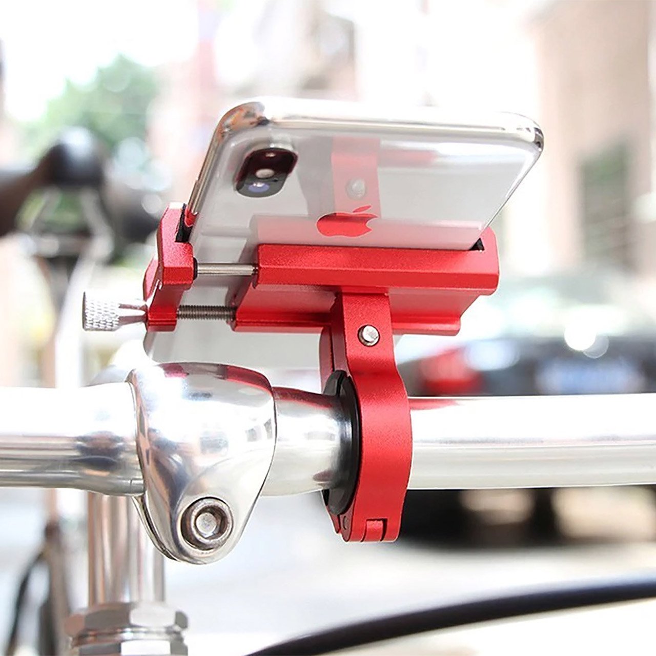 Adjustable Aluminium Bicycle Smartphone Mount-Electric Scooters London
