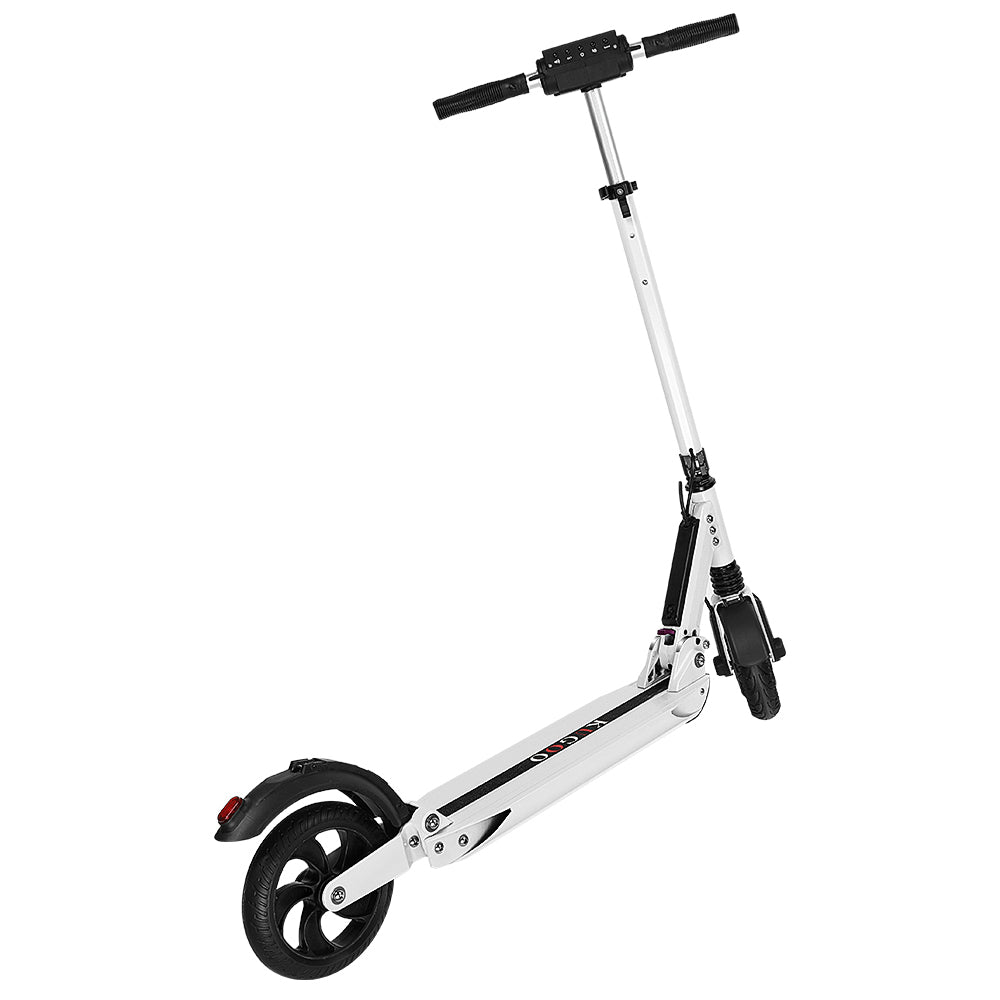 KUGOO S1 Folding Electric Scooter 350W Motor LCD Display - White-Electric Scooters London