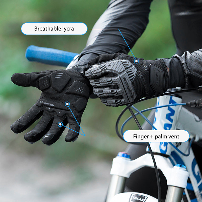 ROCKBROS RockPro Touch Screen Long Finger Winter Cycling Gloves-Electric Scooters London