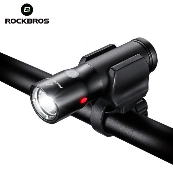 ROCKBROS Bicycle Front Light Power Bank Waterproof USB Rechargeable Bike Light Side Warning Flashlight 700 Lumen 2000mAh 6 Modes-Electric Scooters London