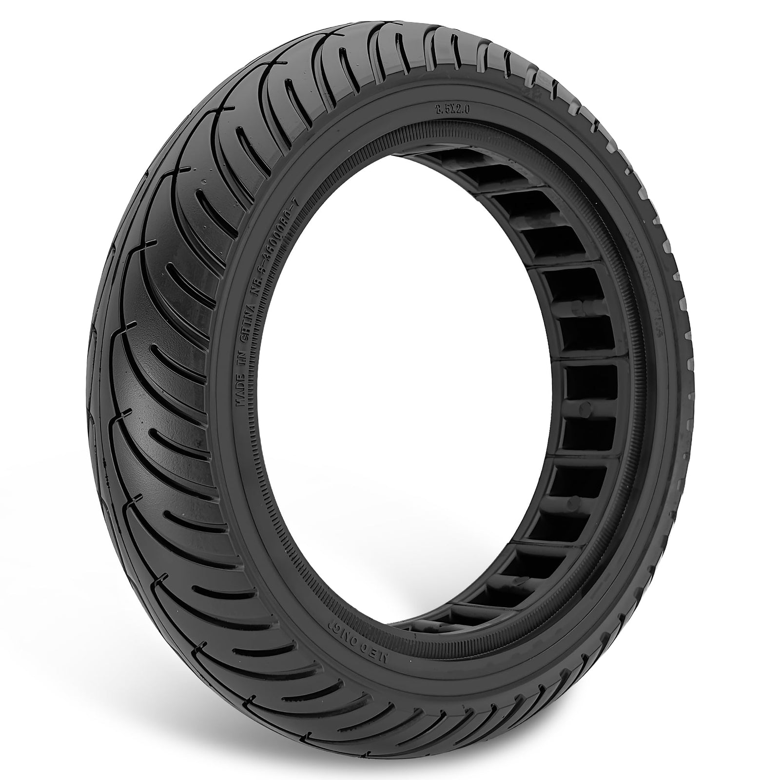 Black 8.5 x 2.0 honeycomb solid tyre for Xiaomi M365