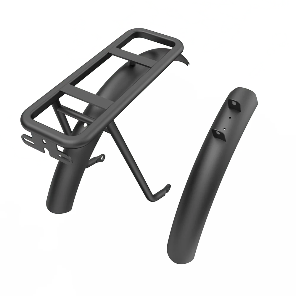 ADO Air Carbon Aluminium Fender &amp; Rear Rack – Lightweight Protection &amp; Cargo Upgrade-Electric Scooters London
