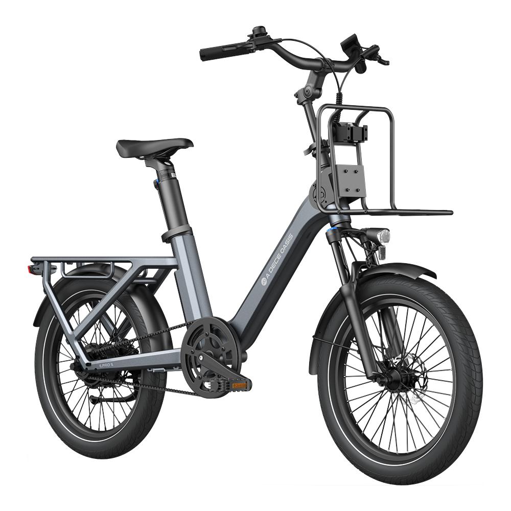 ADO Air One Pro – Family Folding E-Bike with 2-Speed Auto, Belt Drive, Hydraulic Brakes