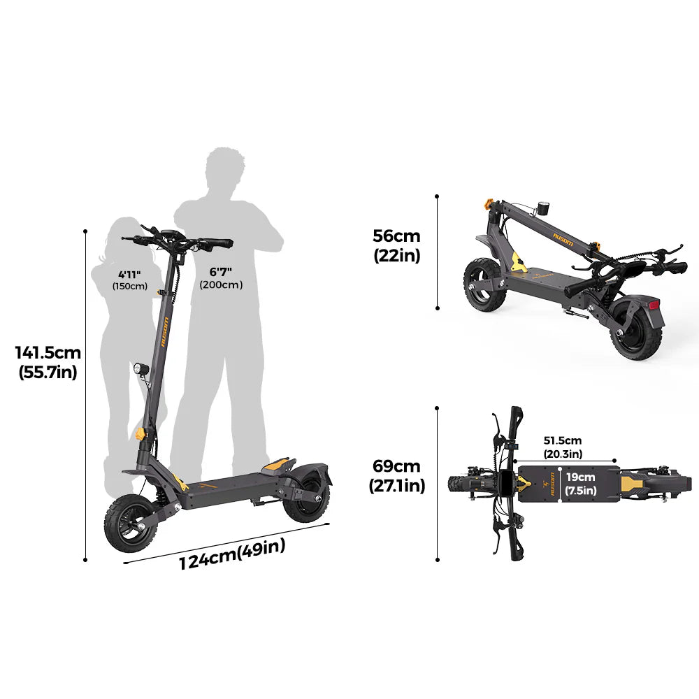 Ausom L1 800W Electric Scooter-Electric Scooters London