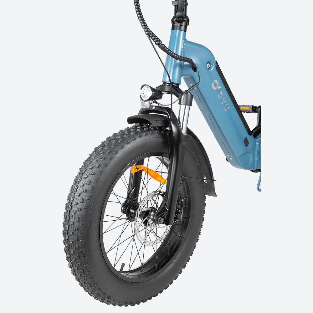 DYU FF500 Foldable Fat Tyre Electric Bike-Electric Scooters London