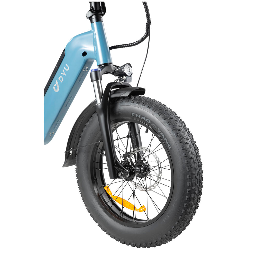 DYU FF500 Foldable Fat Tyre Electric Bike-Electric Scooters London