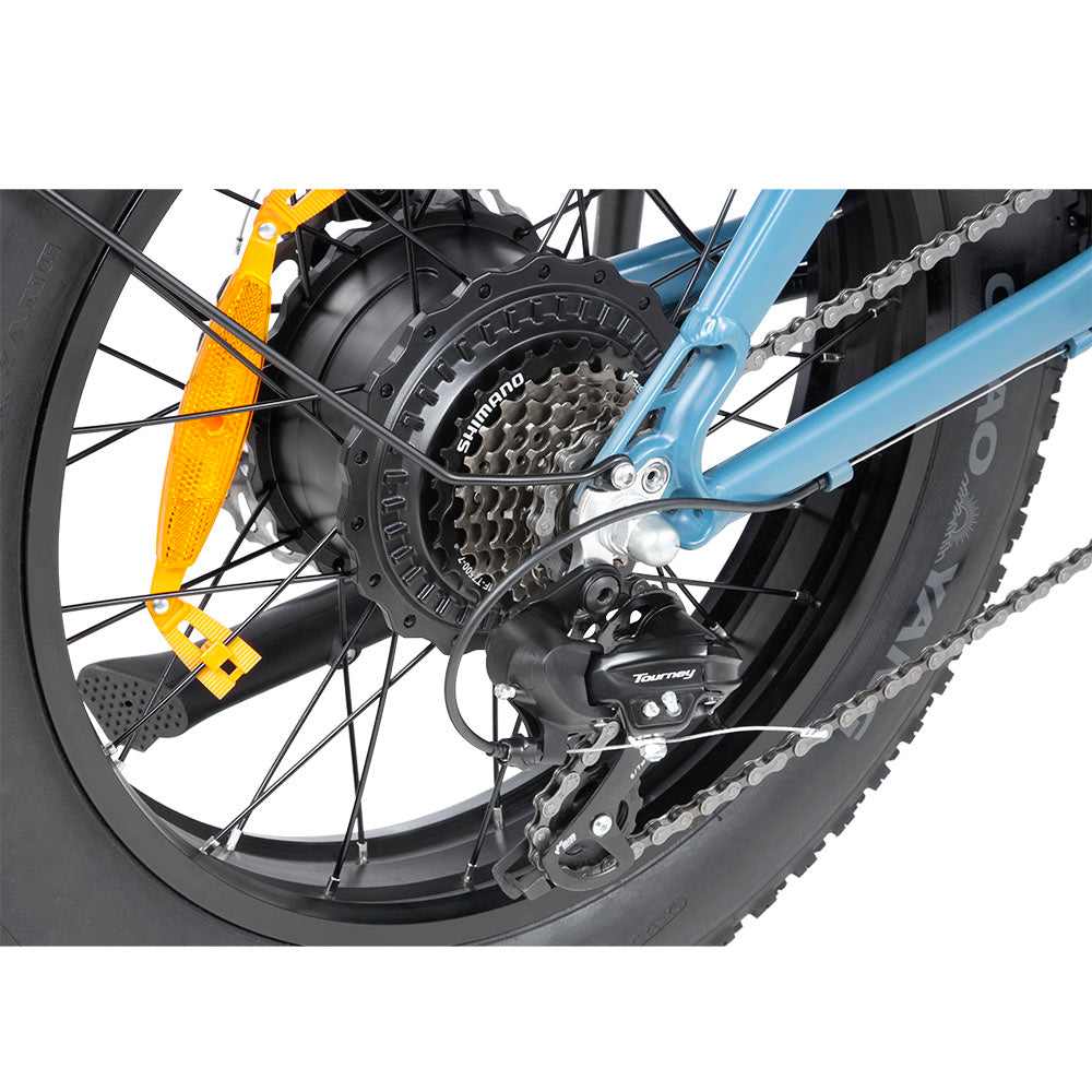 DYU FF500 Foldable Fat Tyre Electric Bike-Electric Scooters London