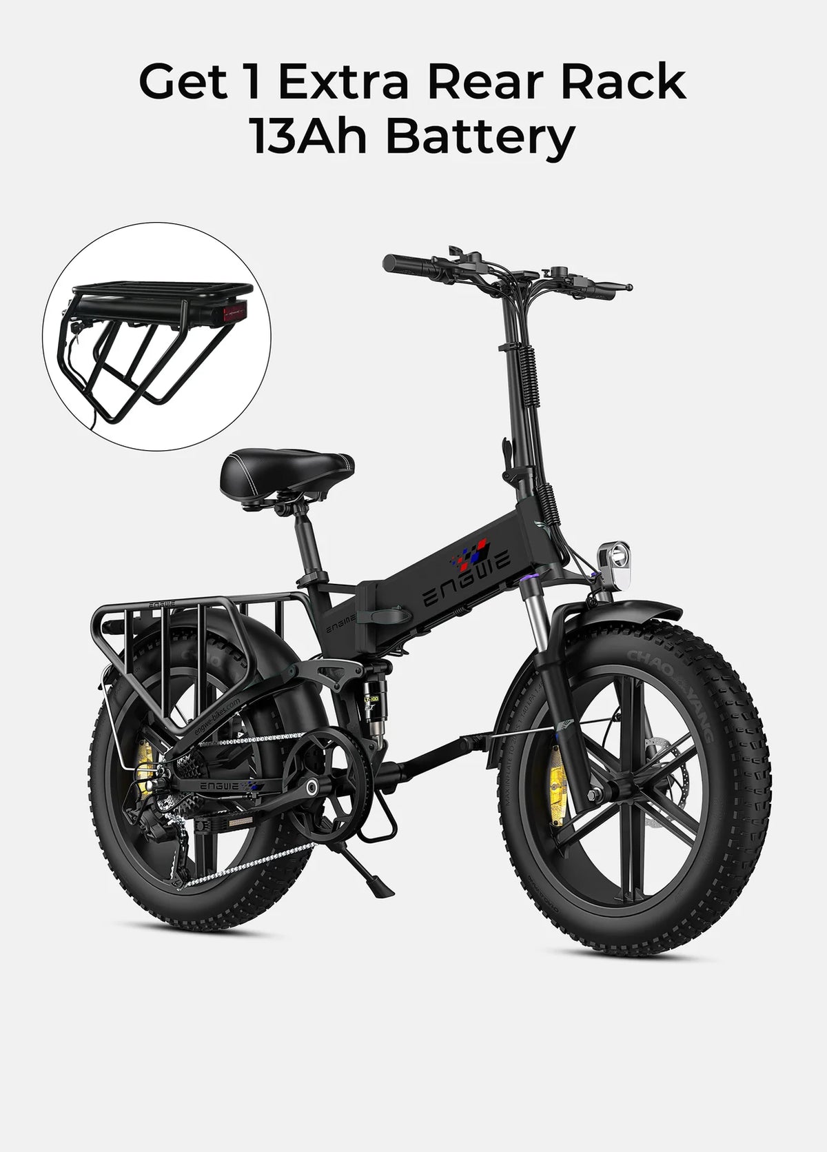 ENGWE Engine X Folding Electric Bike – 250W Full Suspension 100km Range-Electric Scooters London