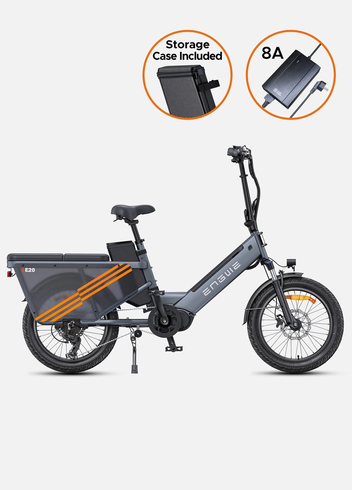 ENGWE LE20 250W Mid-drive Torque Sensor Step-Thru Cargo E-bike-Electric Scooters London