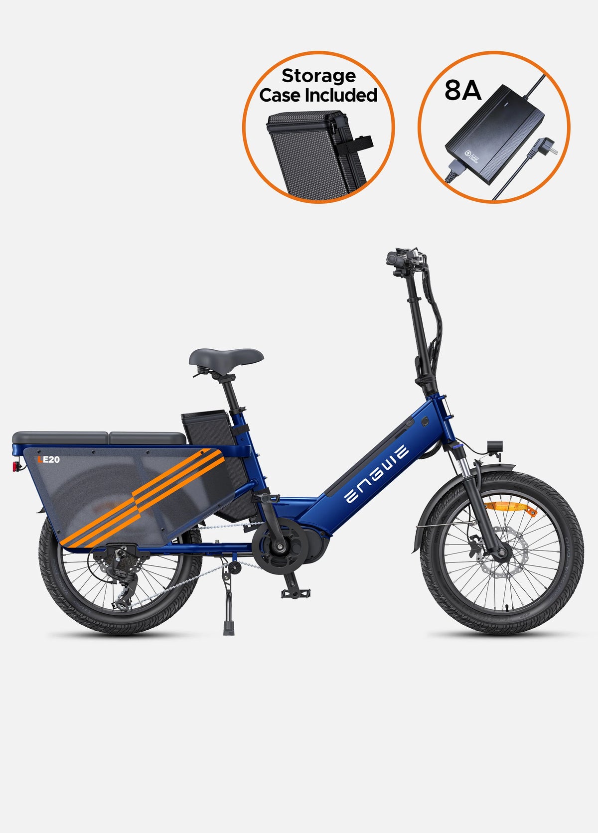 ENGWE LE20 250W Mid-drive Torque Sensor Step-Thru Cargo E-bike-Electric Scooters London