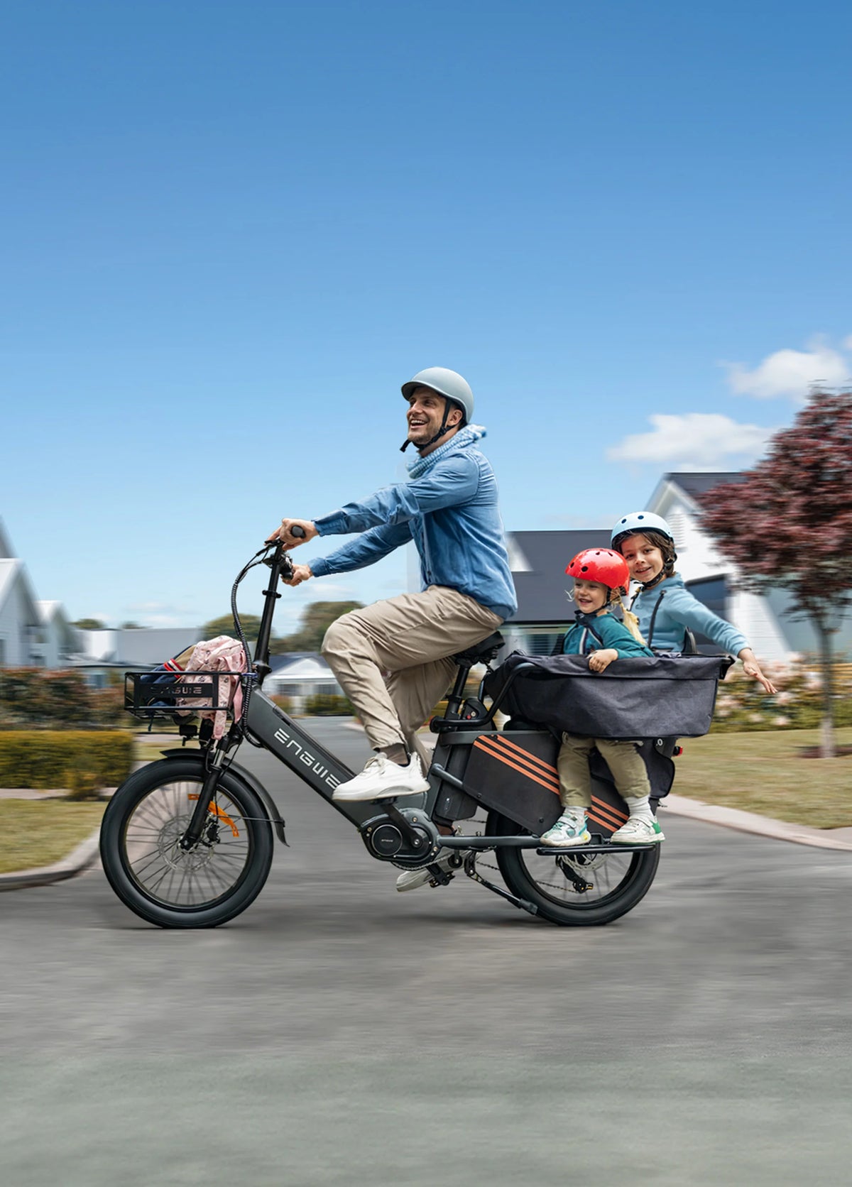 ENGWE LE20 250W Mid-drive Torque Sensor Step-Thru Cargo E-bike-Electric Scooters London