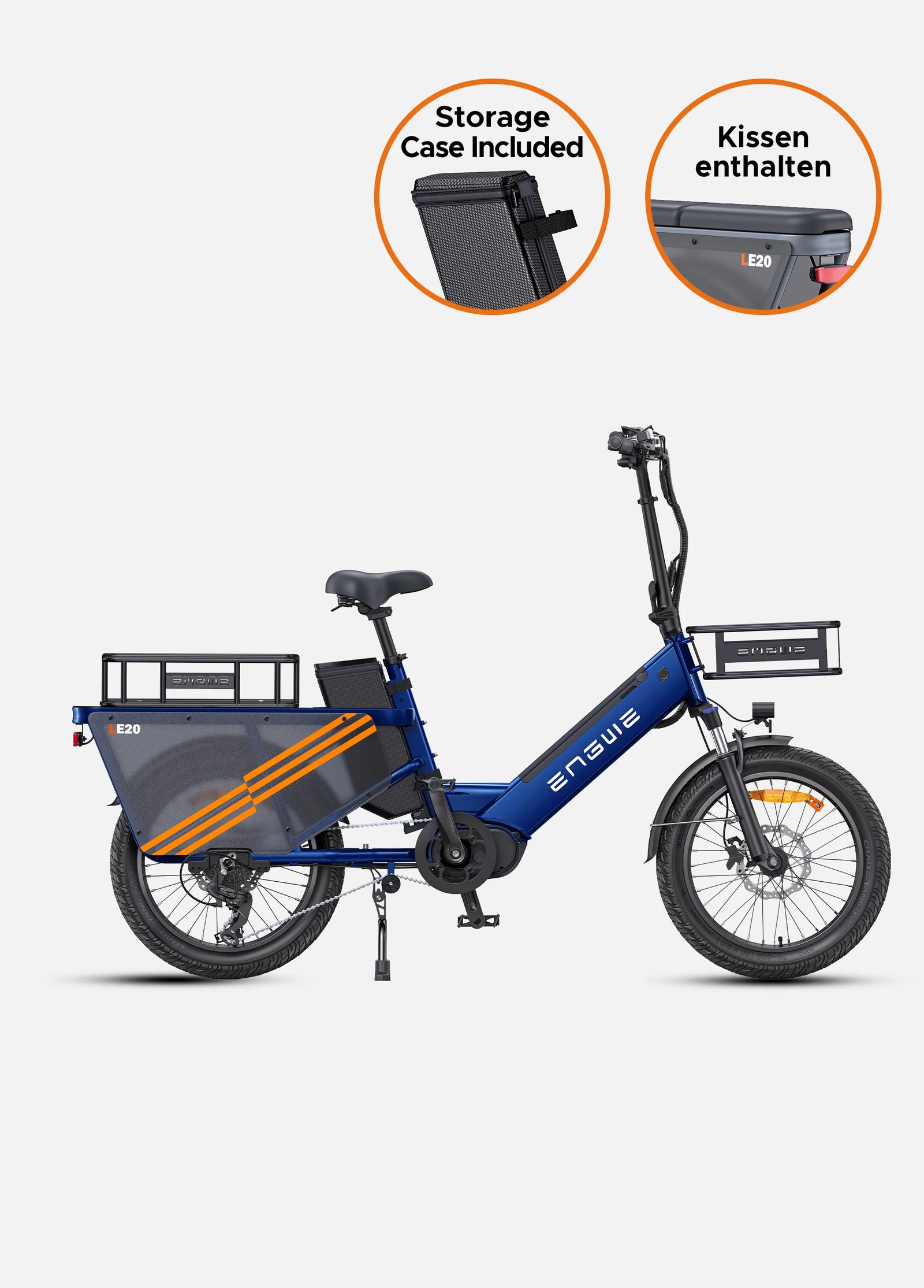 ENGWE LE20 250W Mid-drive Torque Sensor Step-Thru Cargo E-bike-Electric Scooters London