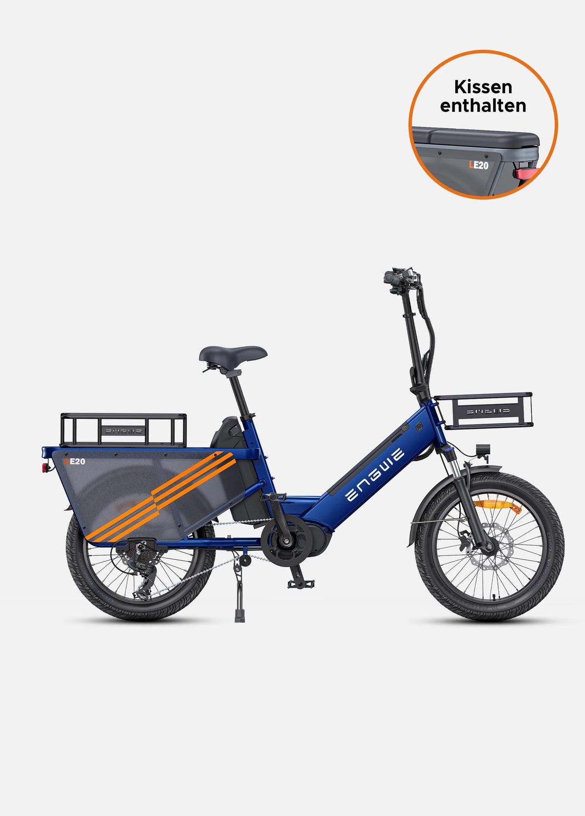 ENGWE LE20 250W Mid-drive Torque Sensor Step-Thru Cargo E-bike-Electric Scooters London