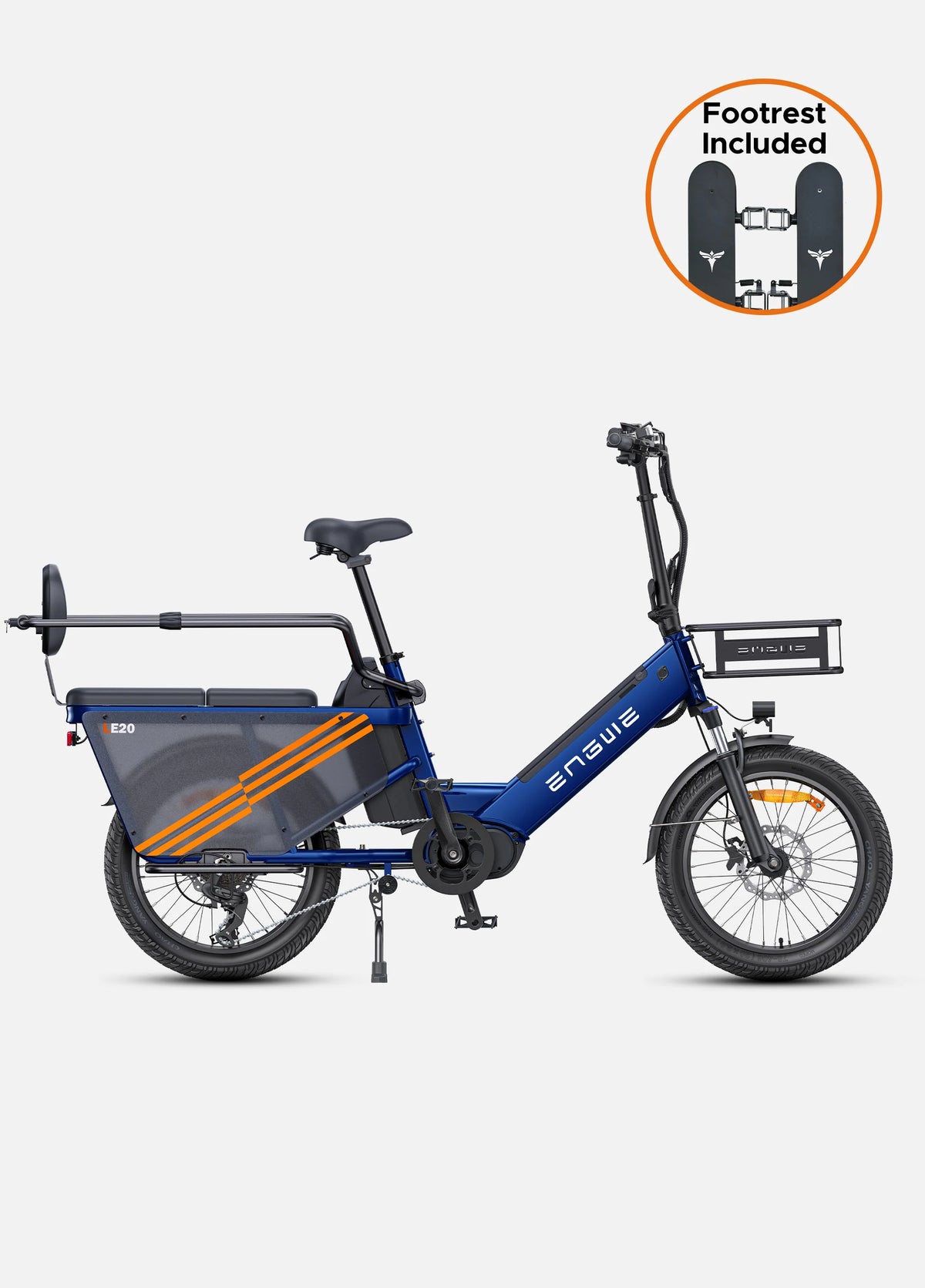 ENGWE LE20 250W Mid-drive Torque Sensor Step-Thru Cargo E-bike-Electric Scooters London