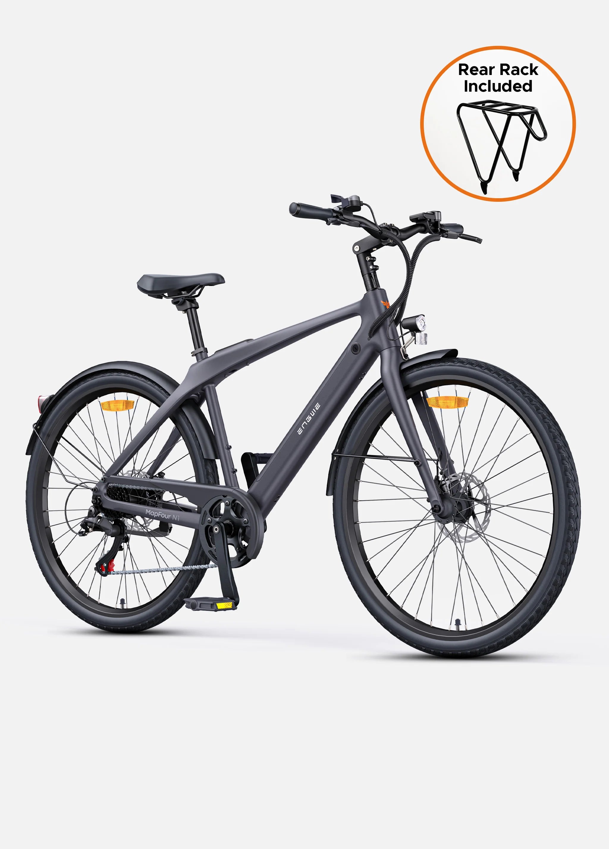 carbon trekking e bike ENGWE N1 Air Color:White Mountains / Black Reflecitve Milord Fahrrad Weidenkorb Damenfahrrad 27.5 Zoll Fusion Pro looks as