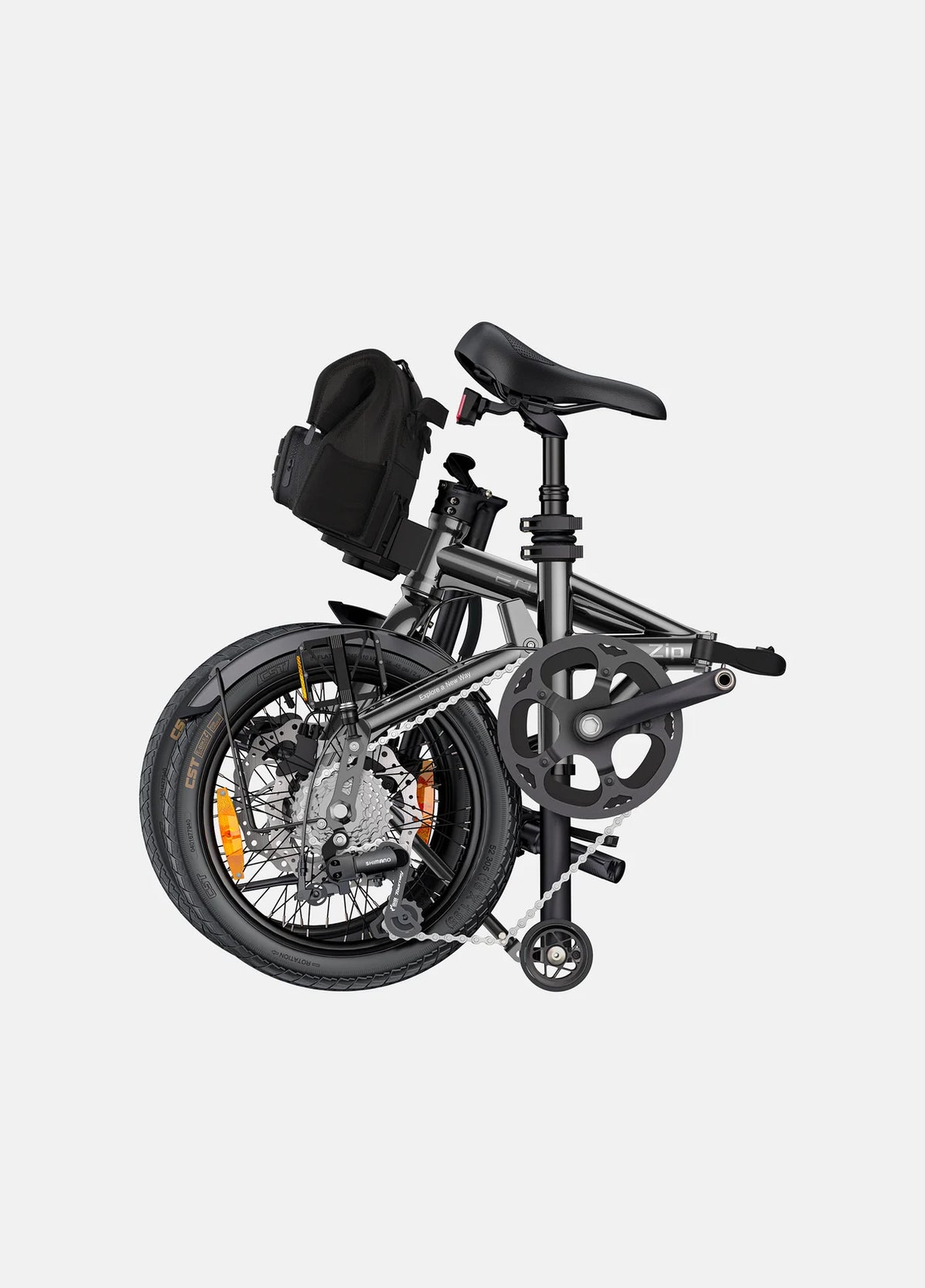 ENGWE Zip Lightweight Folding Electric Bike – 250W Motor, 360Wh LG-Cell Battery