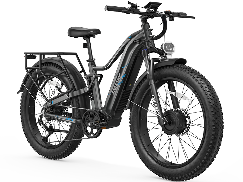Black FREESKY Eurostar Turbo M-410 electric bike, product view 1