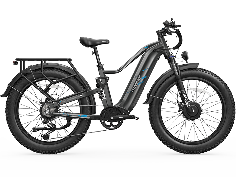 Black FREESKY Eurostar Turbo M-410 electric bike, product view 2