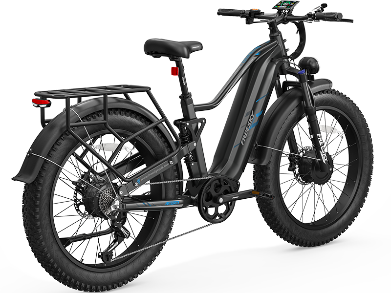 Black FREESKY Eurostar Turbo M-410 electric bike, product view 3