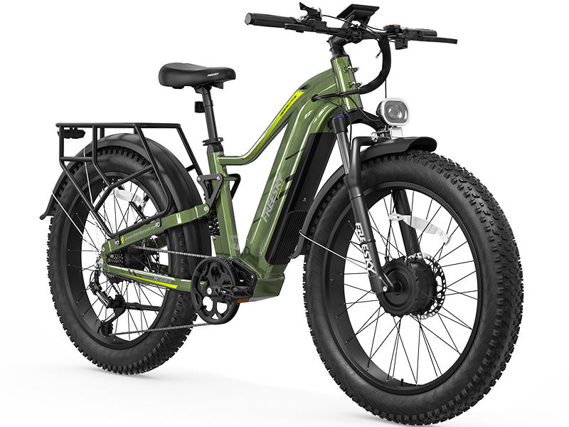 Green FREESKY Eurostar Turbo M-410 electric bike, product view 1