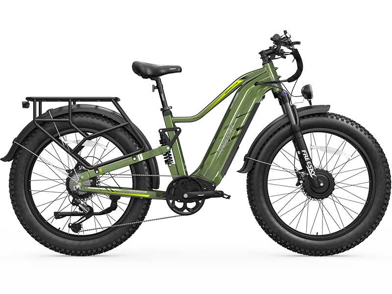 Green FREESKY Eurostar Turbo M-410 electric bike, product view 2