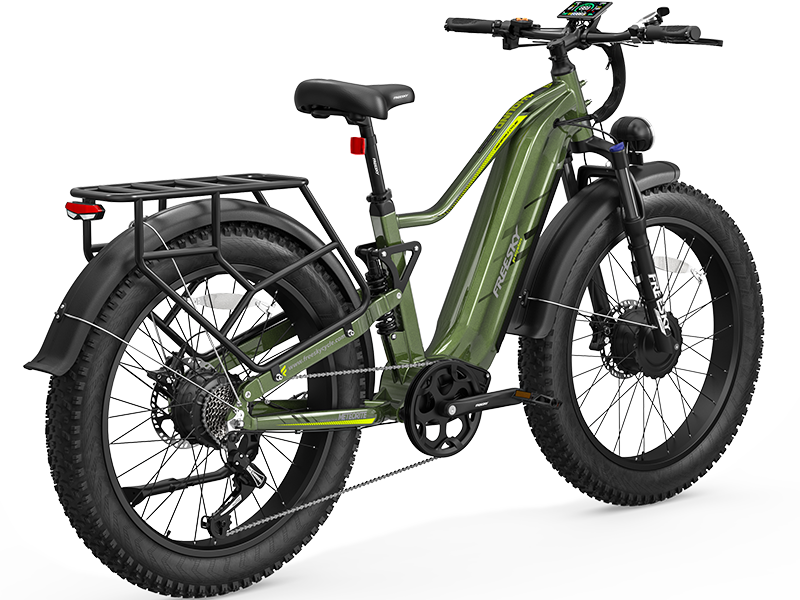 Green FREESKY Eurostar Turbo M-410 electric bike, product view 3