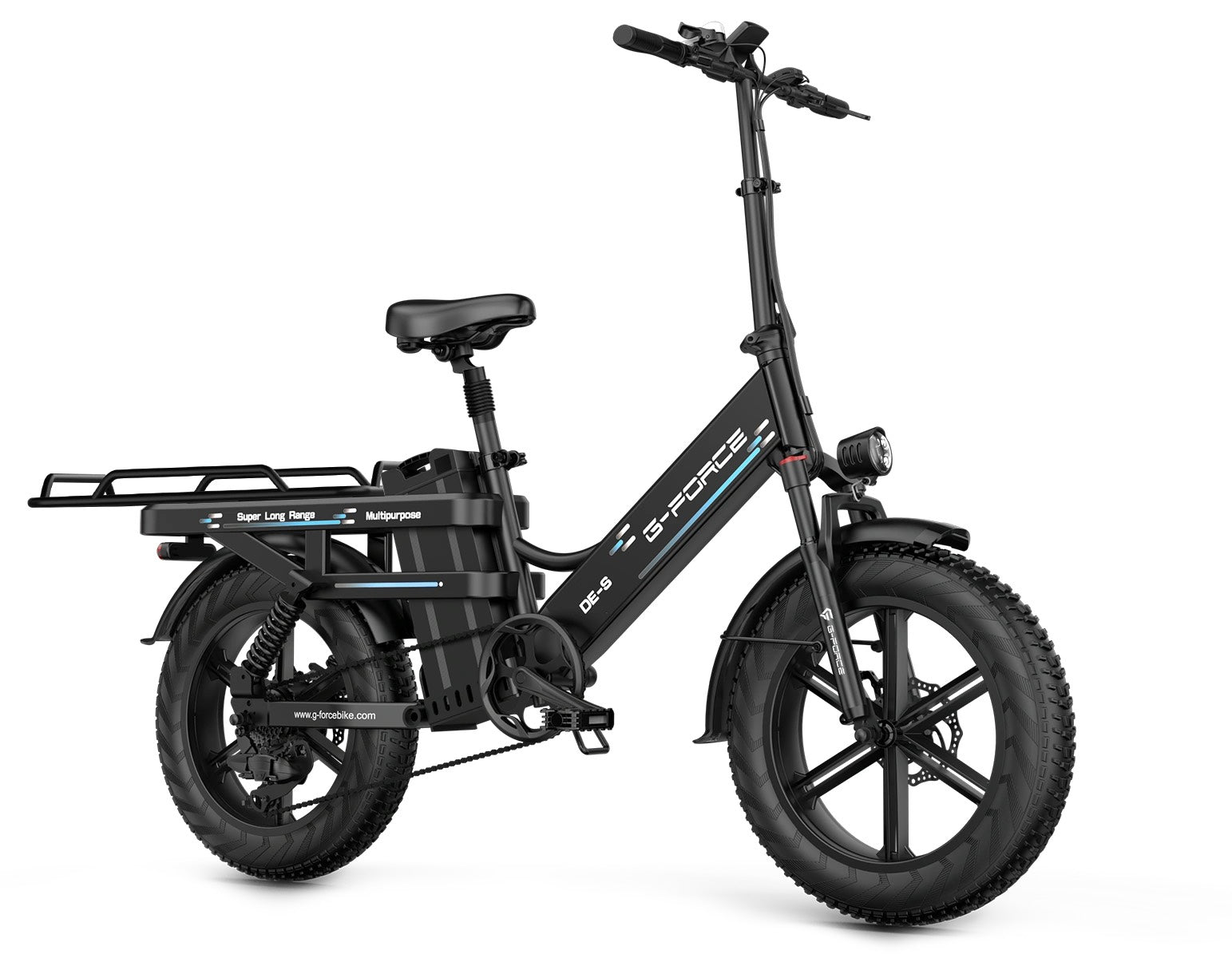 G-FORCE DE-S Fat Tyre Long Range Electric Cargo Bike-Electric Scooters London