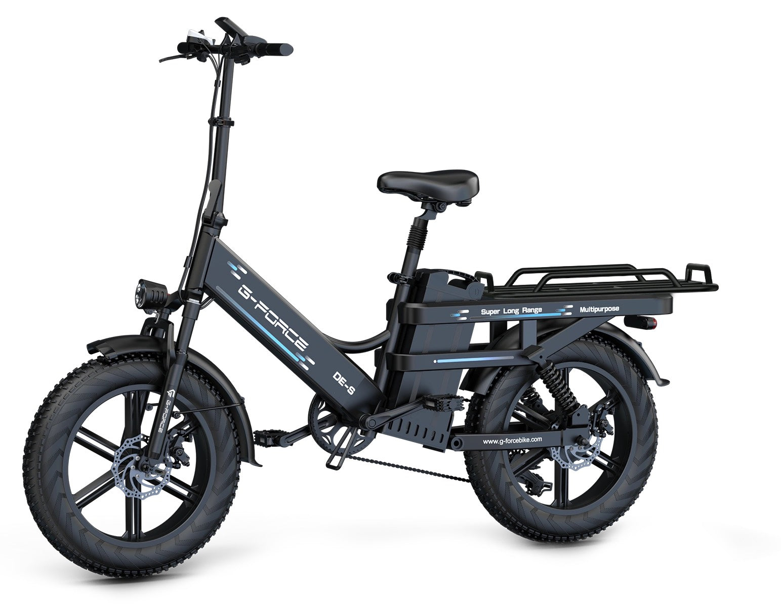 G-FORCE DE-S Fat Tyre Long Range Electric Cargo Bike-Electric Scooters London
