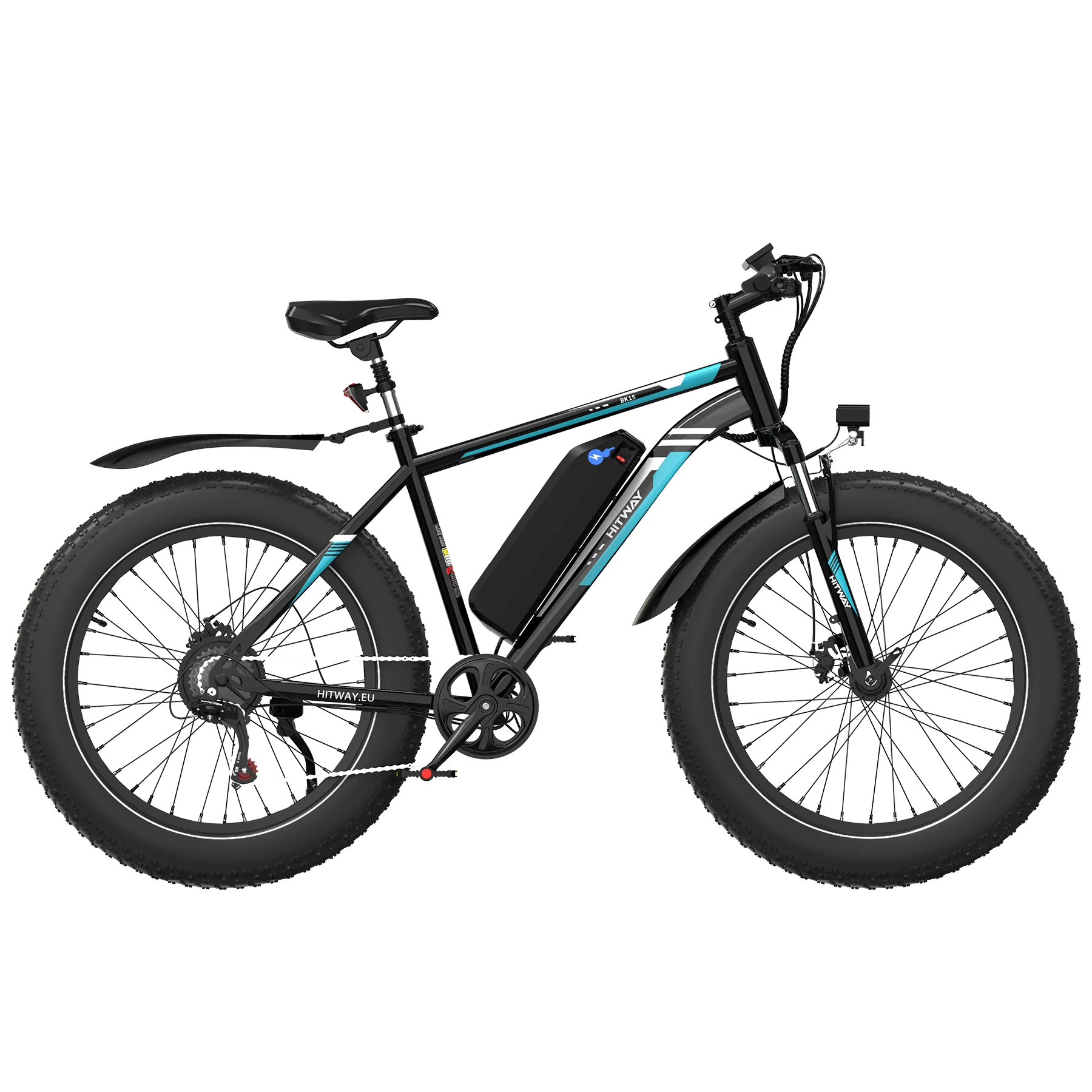 hitway elektrofahrrad HITWAY BK15 Electric Fat Tyre Bike – 250W Motor, NFC