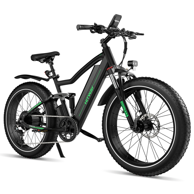 HITWAY BK9S Fat-Tyre Electric Bike with APP – 48V 15Ah, 26×4.0-Electric Scooters London
