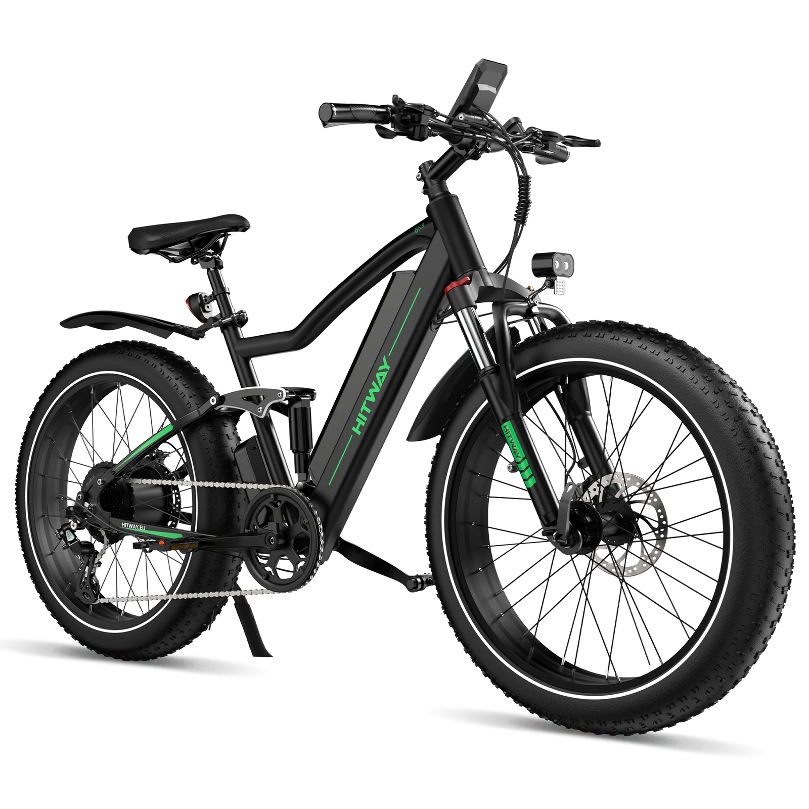 HITWAY BK9S Electric Bike – 48V 16Ah, 26″×4.0″ Fat Tyres, App Connectivity-Electric Scooters London