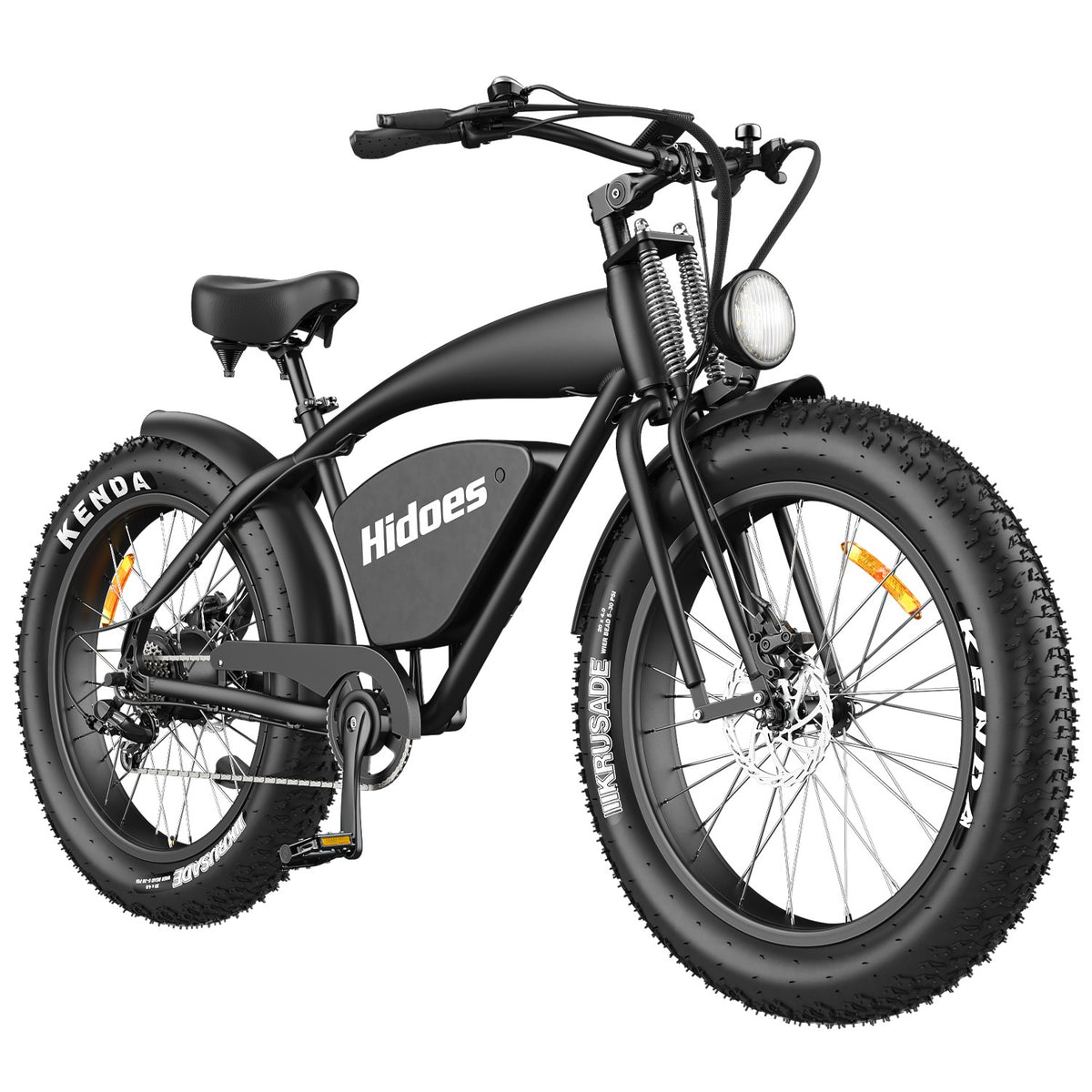 Hidoes® B3 -1200W Retro Vintage Fat Tyre Electric Bike-Electric Scooters London