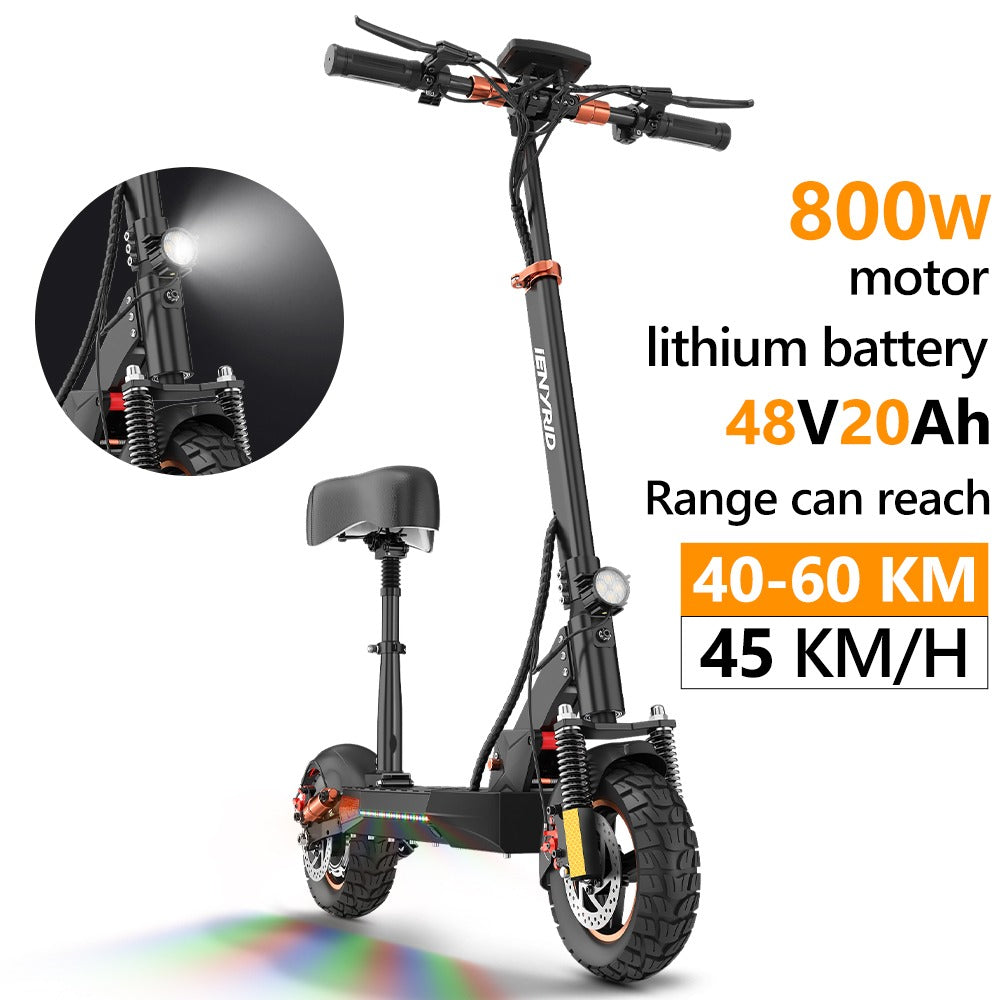 IENYRID M4 Pro S+ MAX Electric Scooter - 800W Power | 20Ah Battery | 28mph Speed | 45mi Range-Electric Scooters London