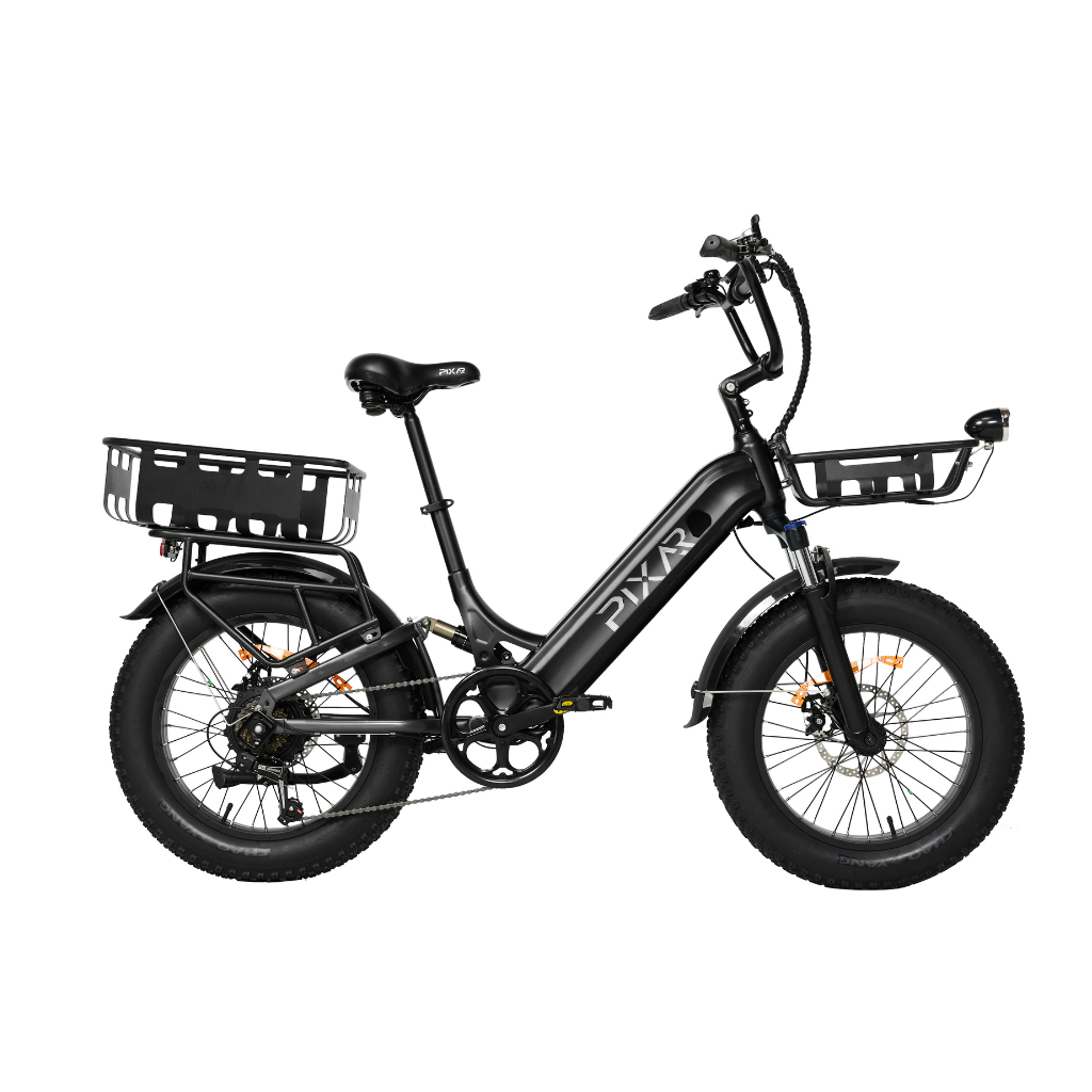 PIXAR Ride1 Fat Tire E-Bike – 500W Peak, 10.4Ah, Shimano 7-Speed ...