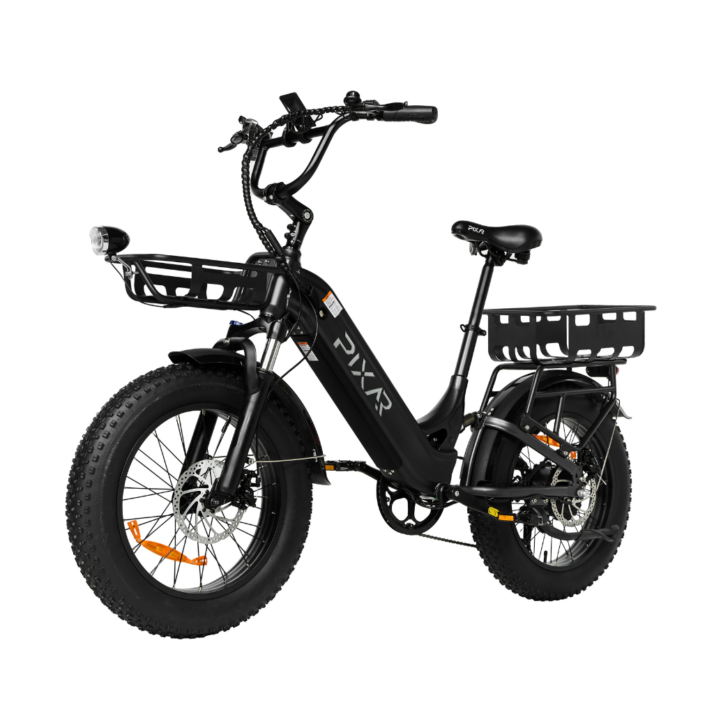 PIXAR Ride1 Fat Tire E-Bike – 500W Peak, 10.4Ah, Shimano 7-Speed ...
