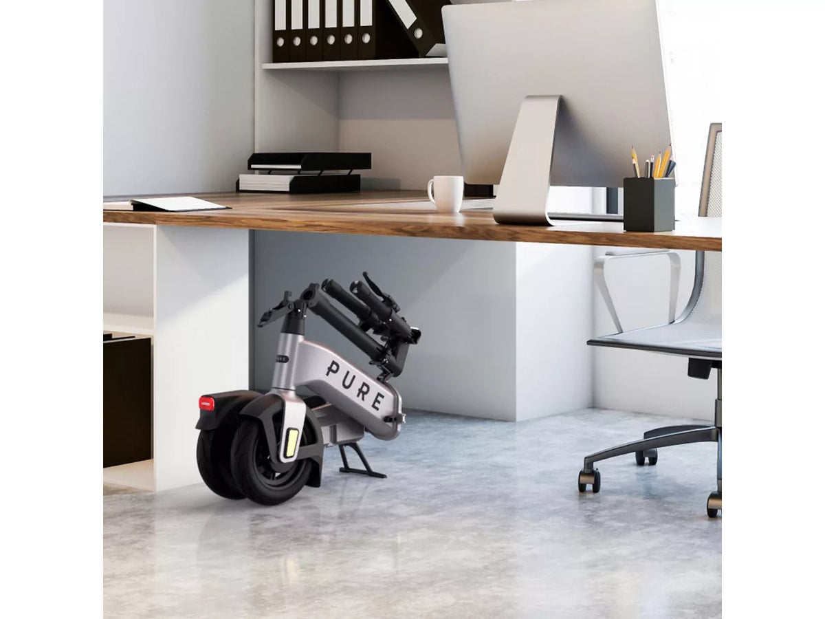 Pure Advance Flex Electric Scooter - Platinum Silver-Electric Scooters London