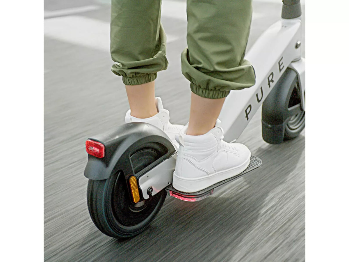 Pure Advance Flex Electric Scooter - Platinum Silver-Electric Scooters London