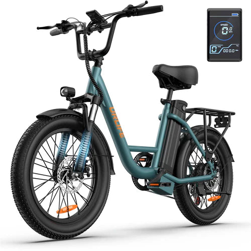 URLIFE E20 20″ × 3.0″ Fat Tyre Electric Bike – 500W Motor, 48V 13Ah-Electric Scooters London