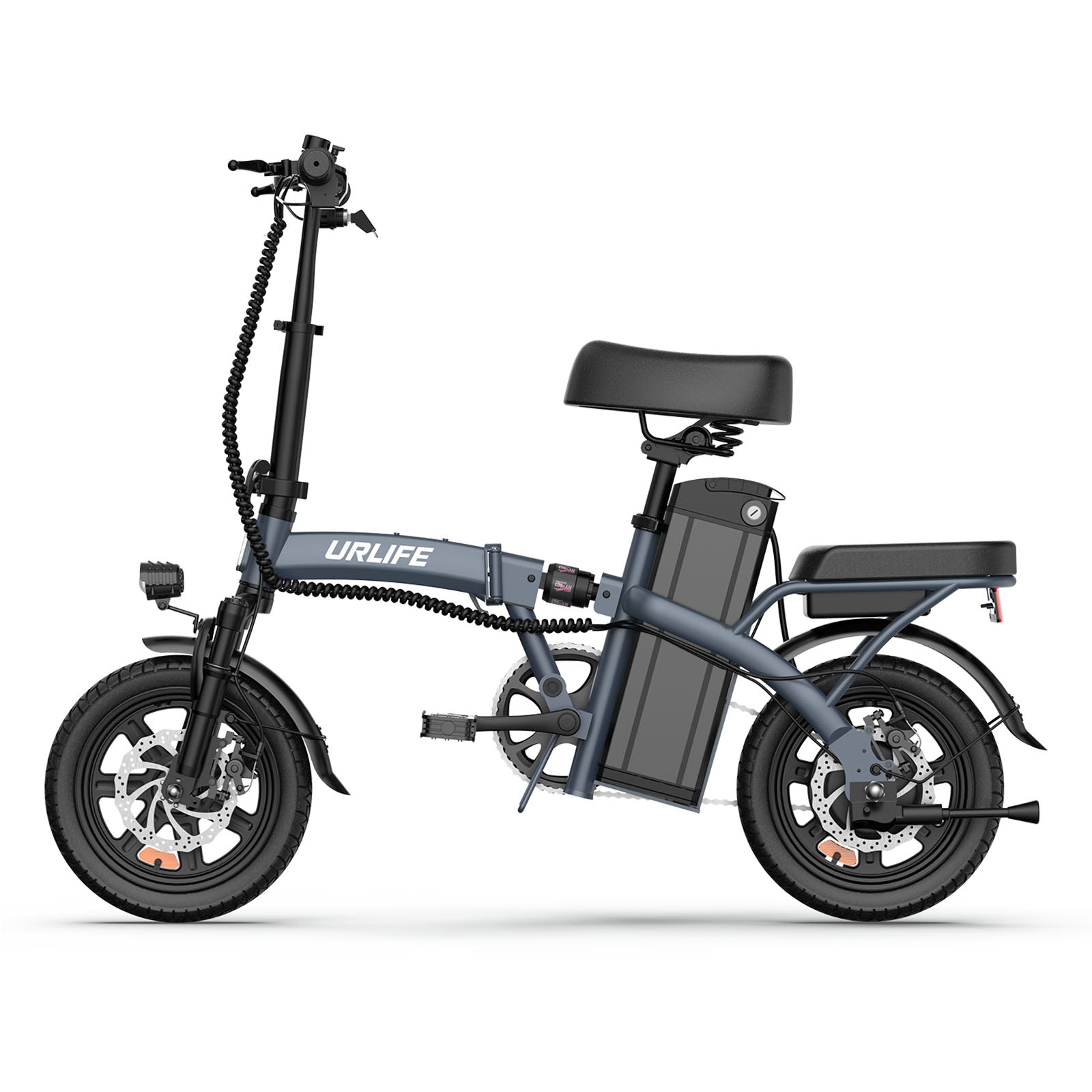 URLIFE F1L 14-Inch Foldable Electric Bike – 48V 350W Motor, 25km/h-Electric Scooters London