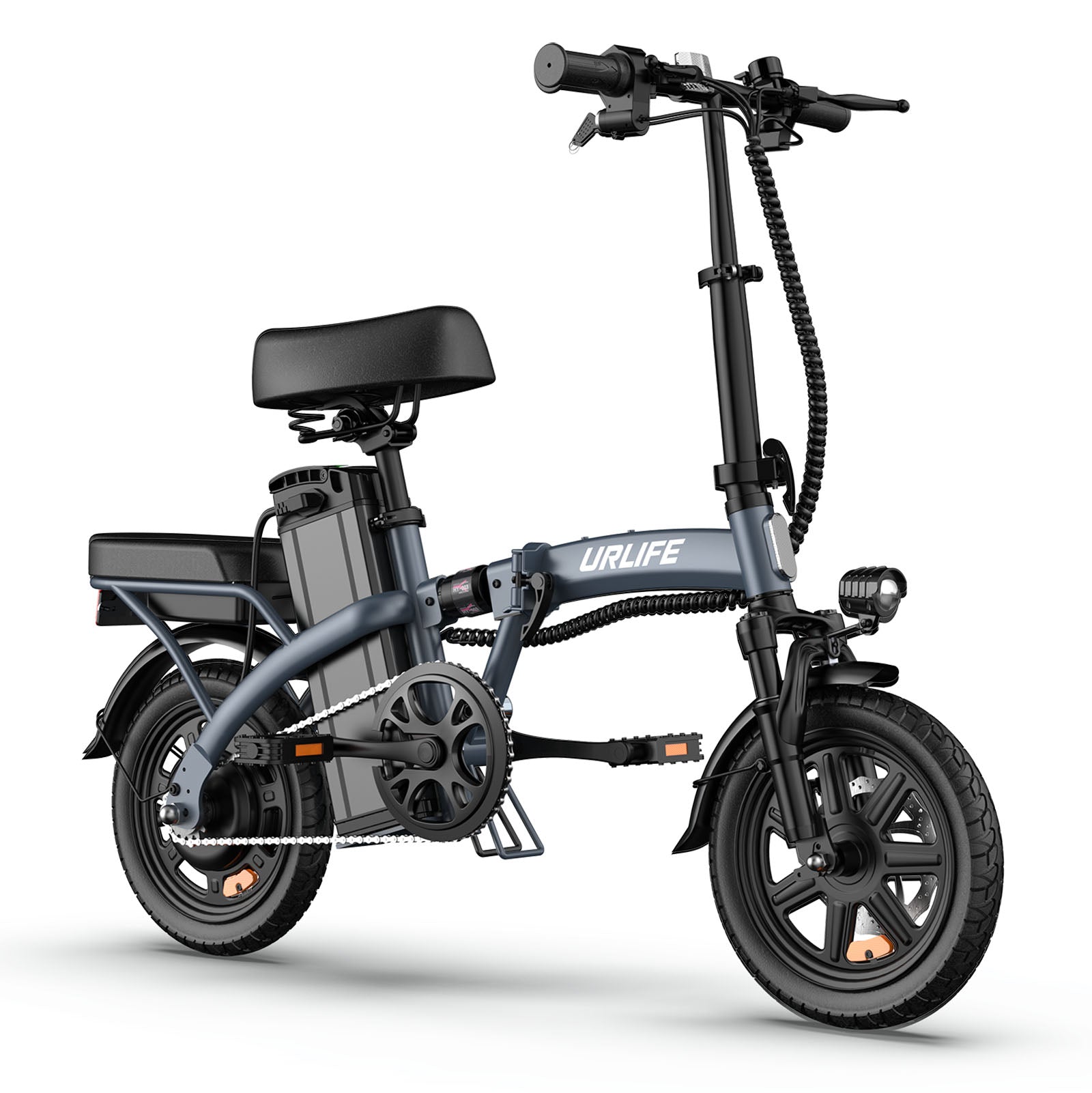 URLIFE F1L 14-Inch Foldable Electric Bike – 48V 350W Motor, 25km/h-Electric Scooters London