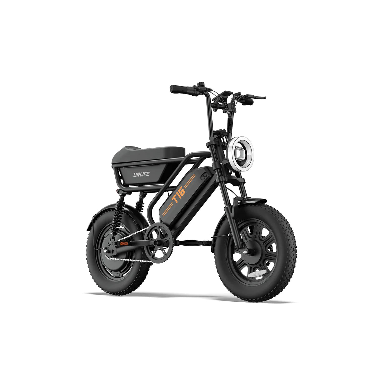 URLIFE T16 500W Fat Tyre Electric Bike – Compact Design-Electric Scooters London