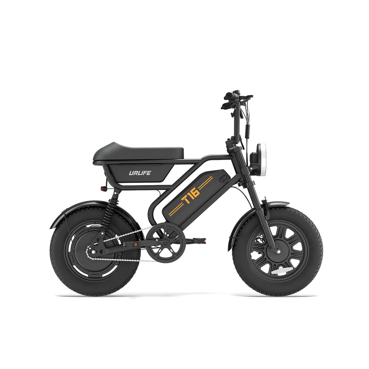 URLIFE T16 500W Fat Tyre Electric Bike – Compact Design-Electric Scooters London