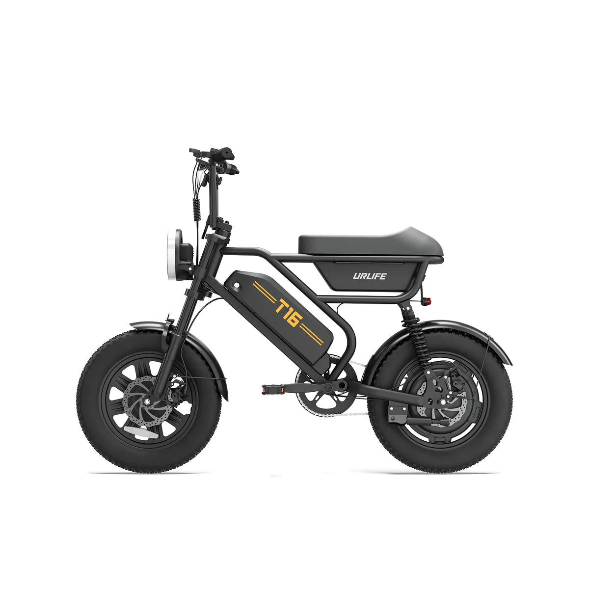 URLIFE T16 500W Fat Tyre Electric Bike – Compact Design-Electric Scooters London