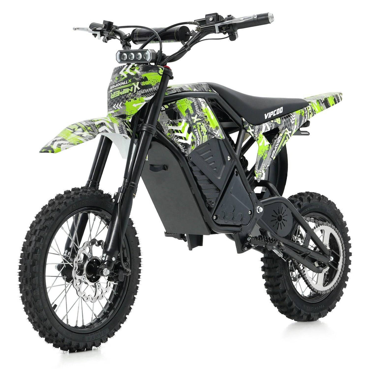 VIPCOO H3 Electric Dirt Bike – 3500W Peak, 48V 23Ah, 63 km/h-Electric Scooters London