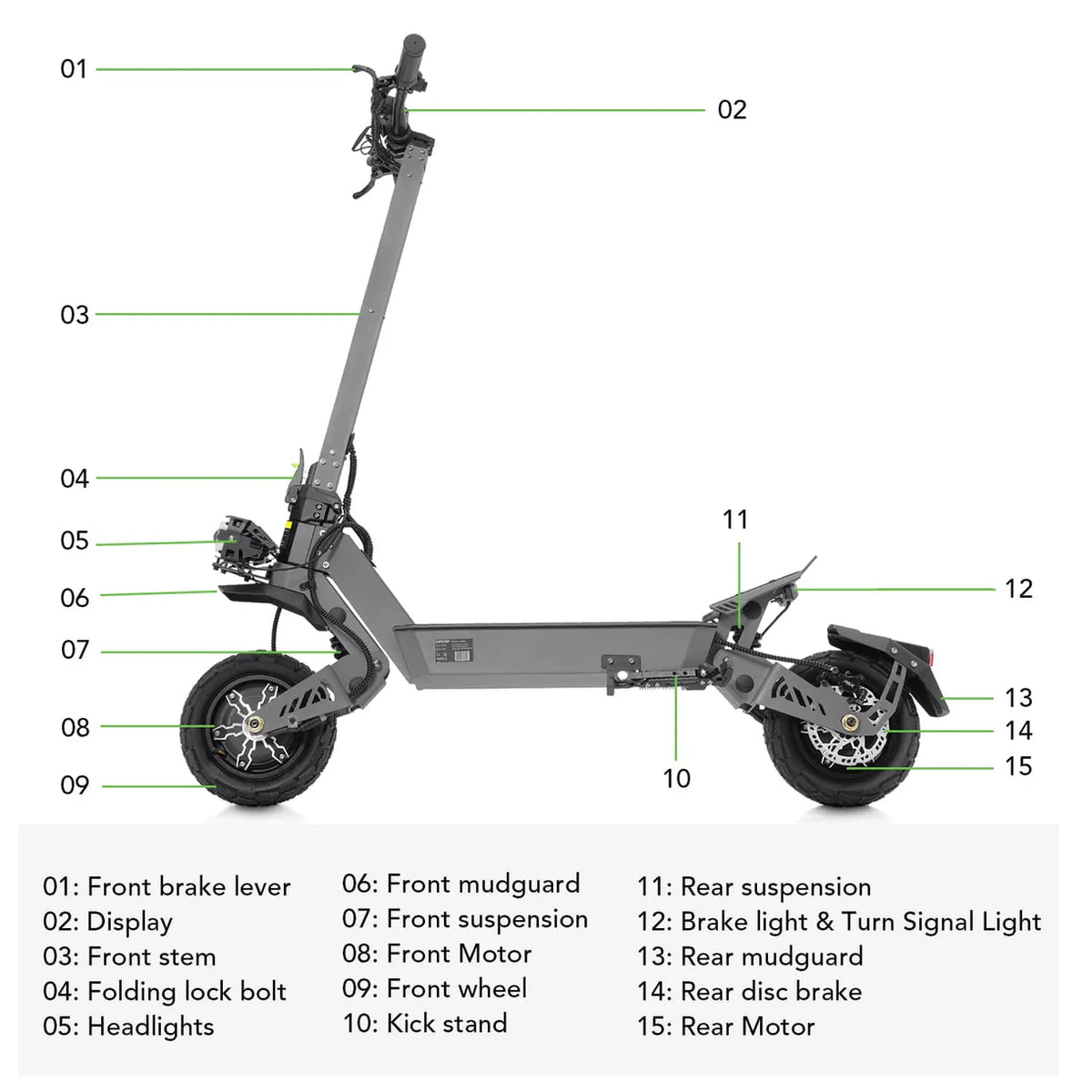 VIPCOO VS9 3600W Dual Motor Electric Scooter – 60V 26Ah, 65 km/h, 11″ Off-Road Tyres, Hydraulic Brakes-Electric Scooters London