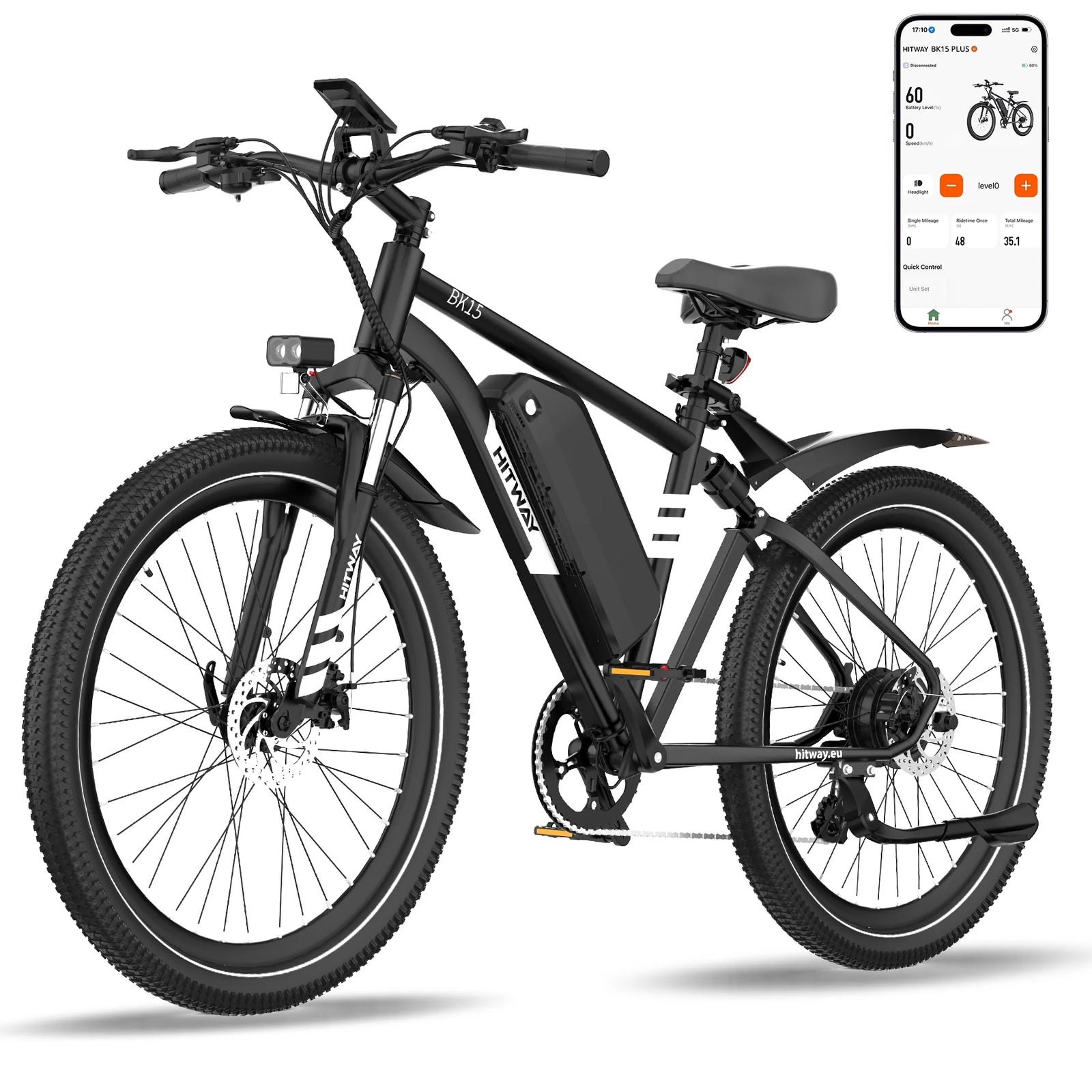HITWAY BK15 Plus 29″ Electric Mountain Bike NFC 48V 15.6Ah-Electric Scooters London