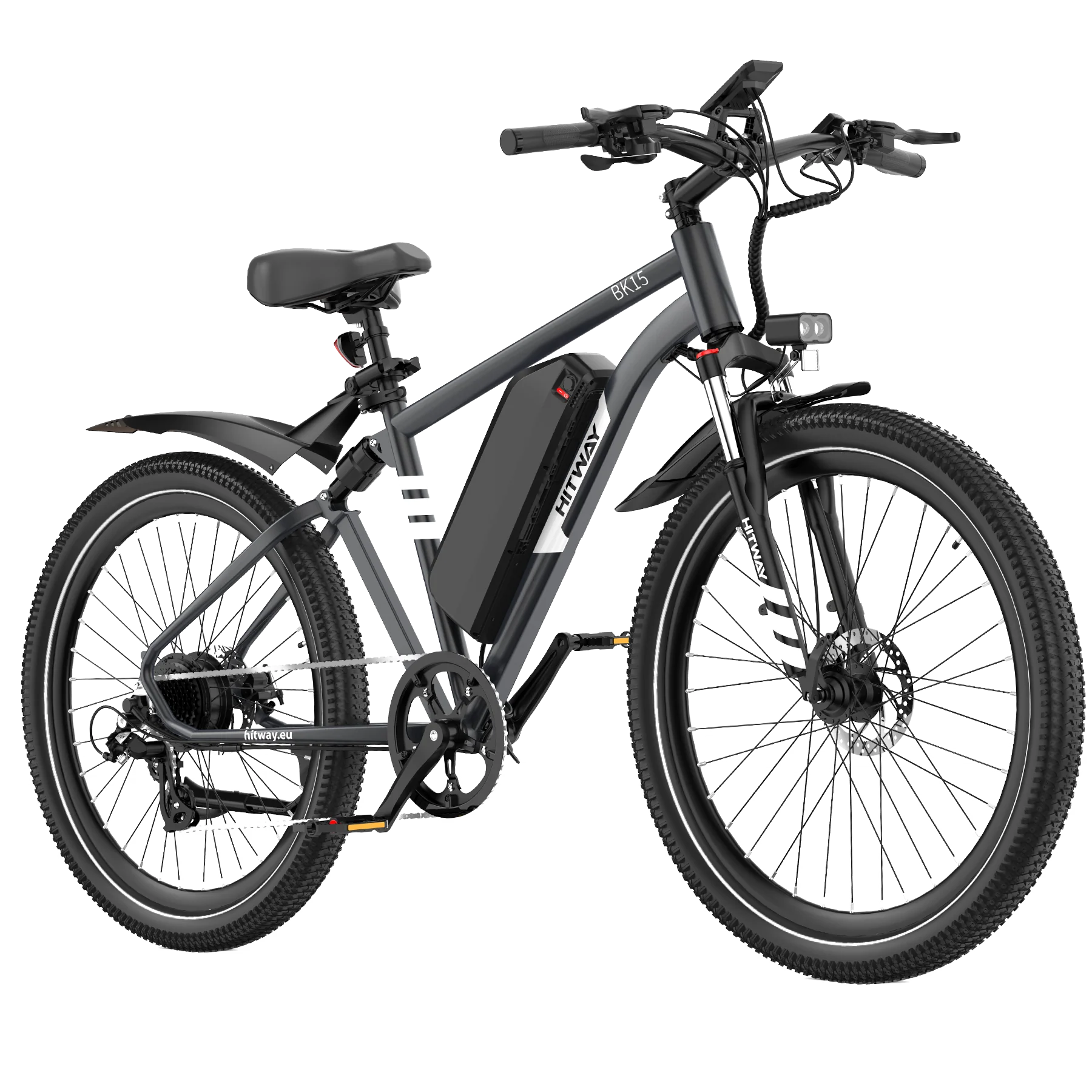 hitway electric bicycle BK15 Plus 29-Inch E-Bike Okuma Custom Black CB-80 Size:10'6 Spinning envelope