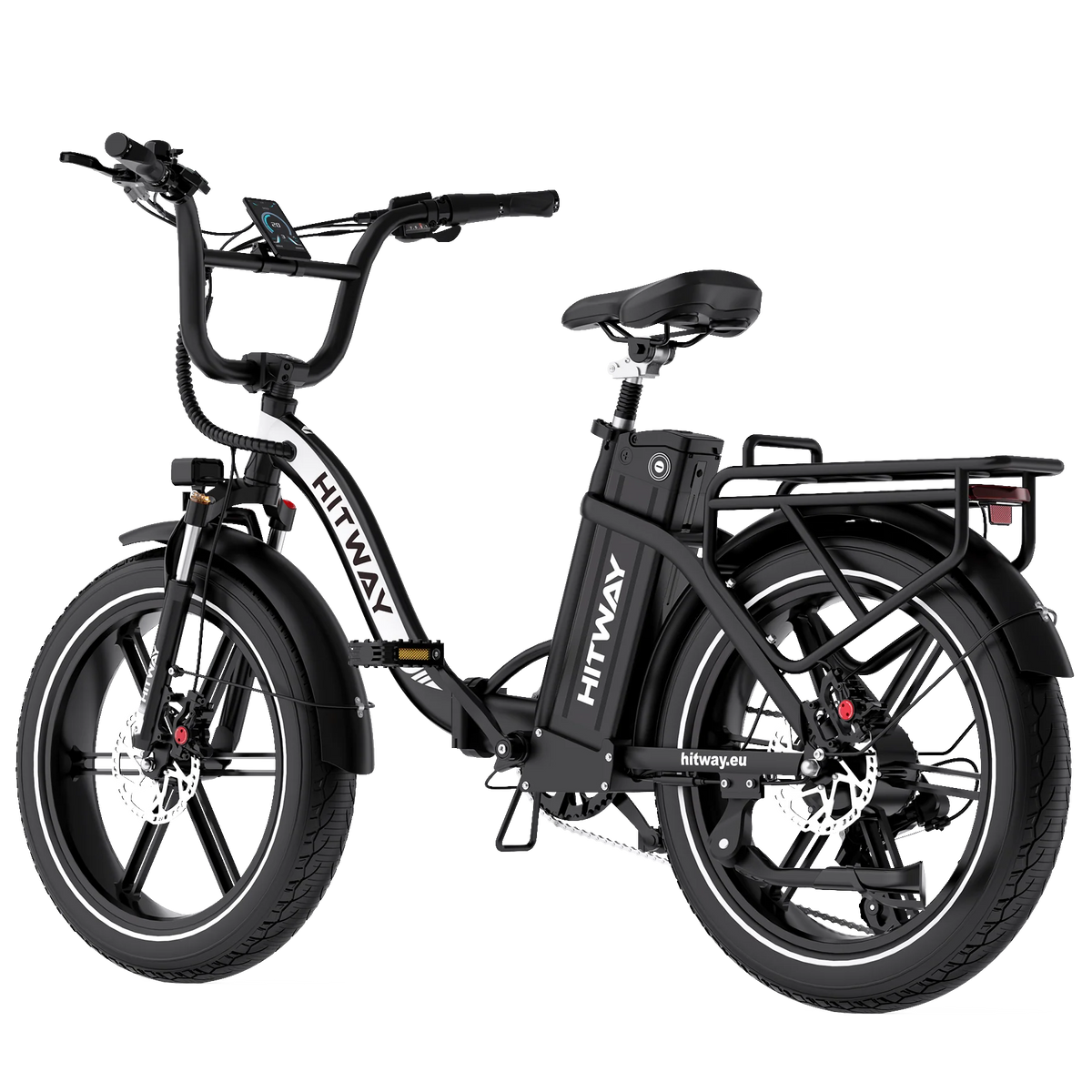 HITWAY BK6S Pro Folding Electric Bike with Fat Tyres-Electric Scooters London