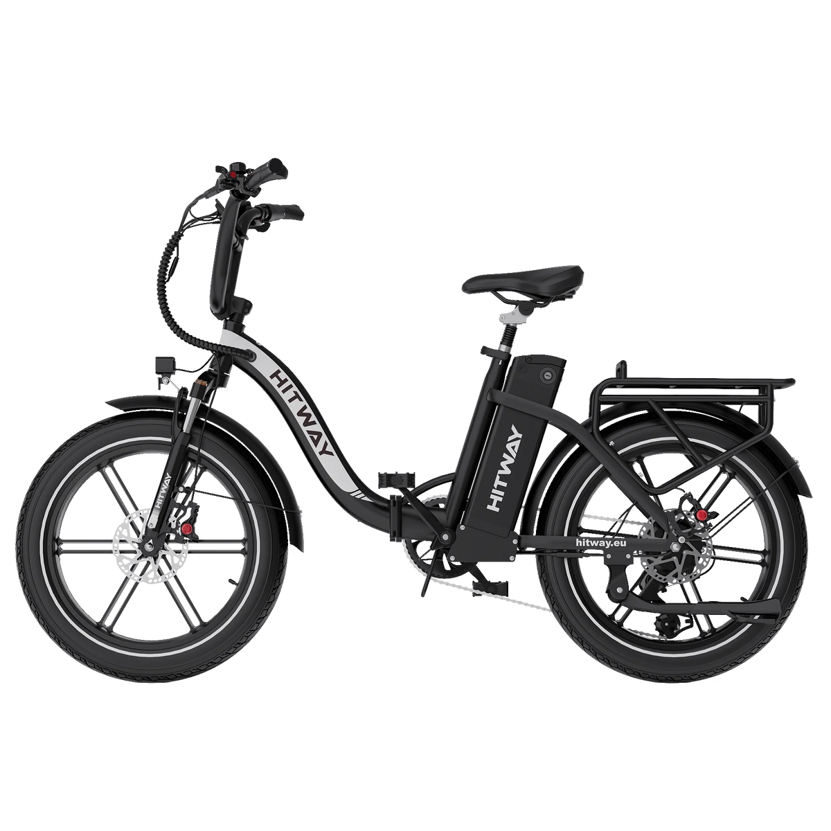 HITWAY BK6S Pro Folding Electric Bike with Fat Tyres-Electric Scooters London