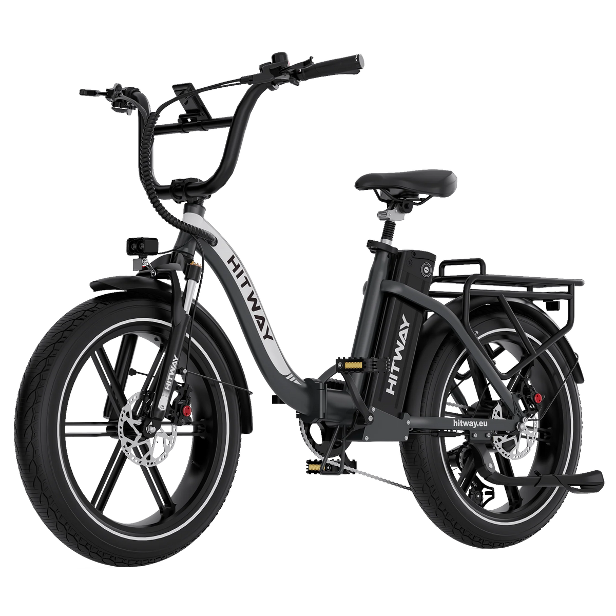 HITWAY BK6S Pro Folding Electric Bike with Fat Tyres-Electric Scooters London